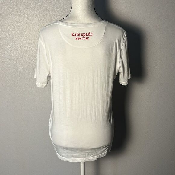 Kate Spade Rainbow Heart Patch Tee sz M - Picture 5 of 5